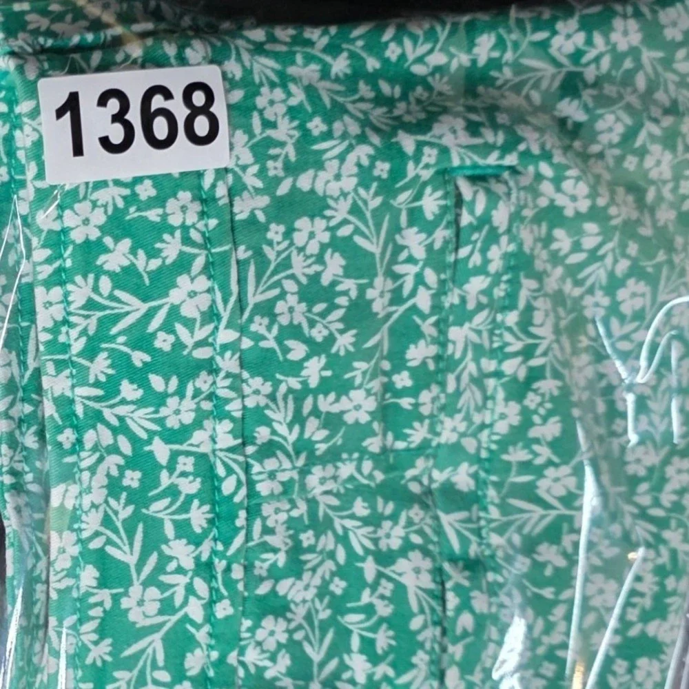 Market &‎ Spruce Green Floral Shorts Womens 6 Cotton Stretch Botanical Print